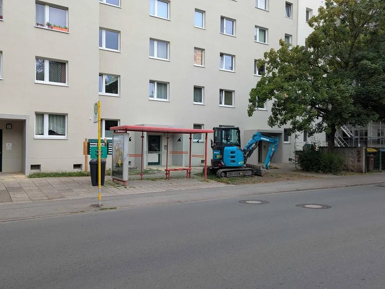 Baustelle in Weimar verändert Bus- und Fußwege