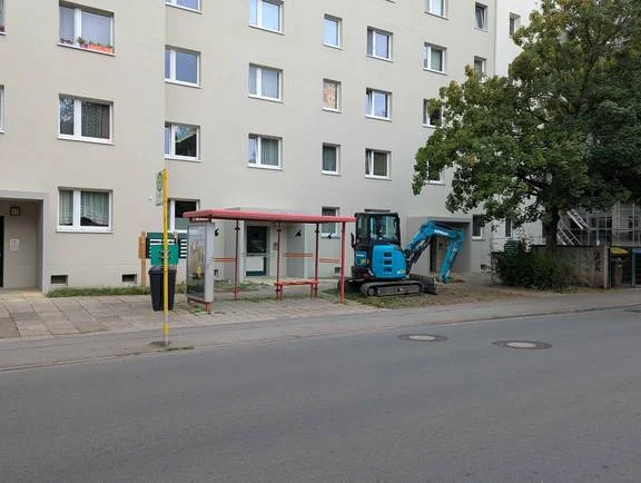 Baustelle in Weimar verändert Bus- und Fußwege