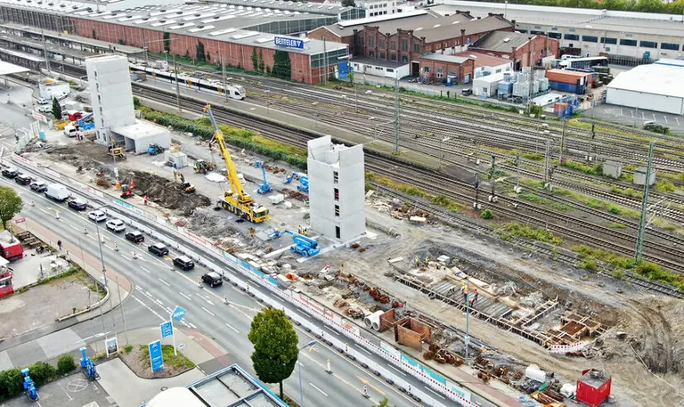 Paderborn: Parkhaus lässt künftige Höhe erahnen
